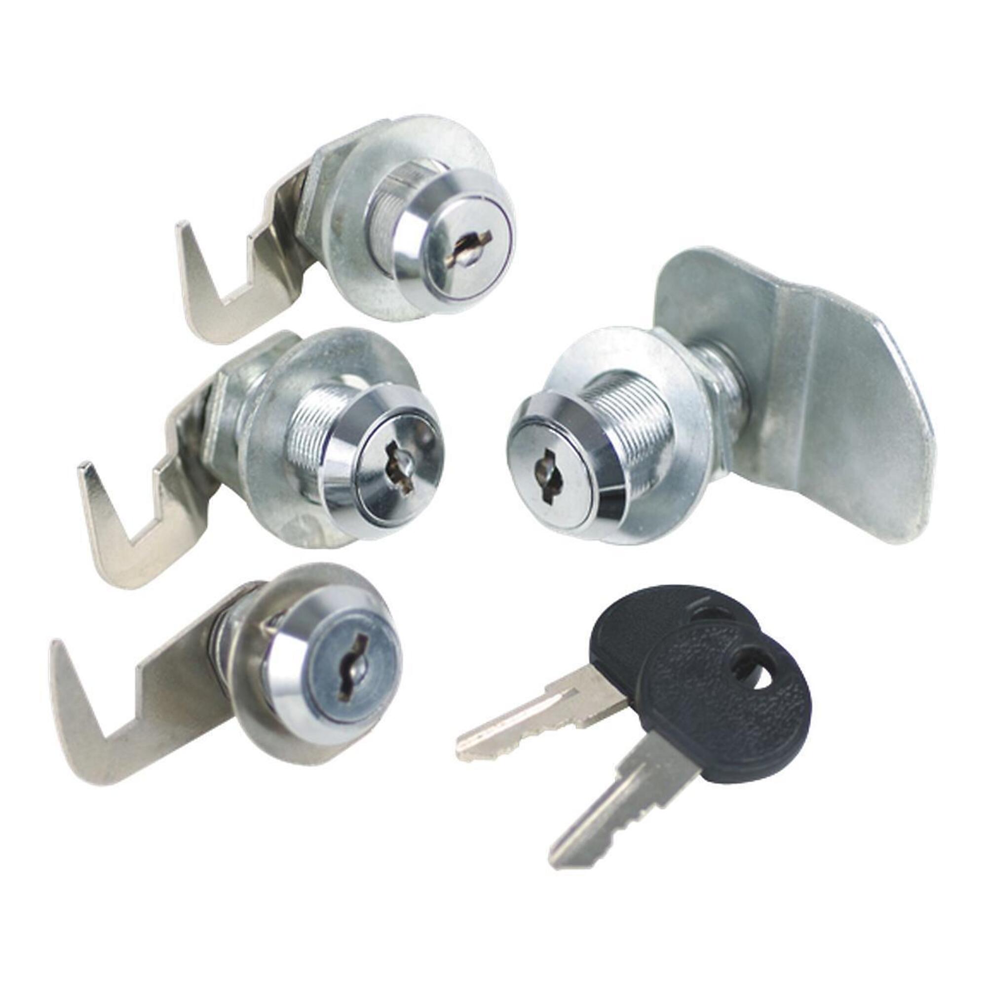 Sunex Tools Lock Set with Keys — 2-Piece, 2.25in. Width, 3.75in. Height, Black, Model# 8013LS